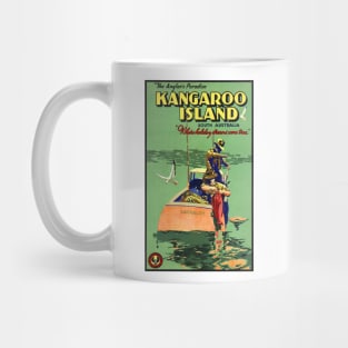 Vintage Travel Poster Australia Kangaroo Island Mug